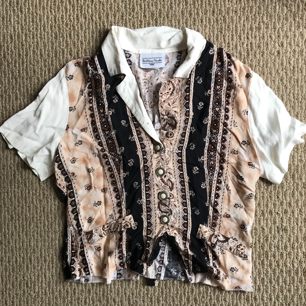 Vintage Brittany Nicole Button Up